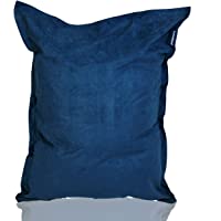 Lumaland Puf Terciopelo Lujo XXL 380l Relleno 140 x 180 cm Asiento Gigante para el Suelo